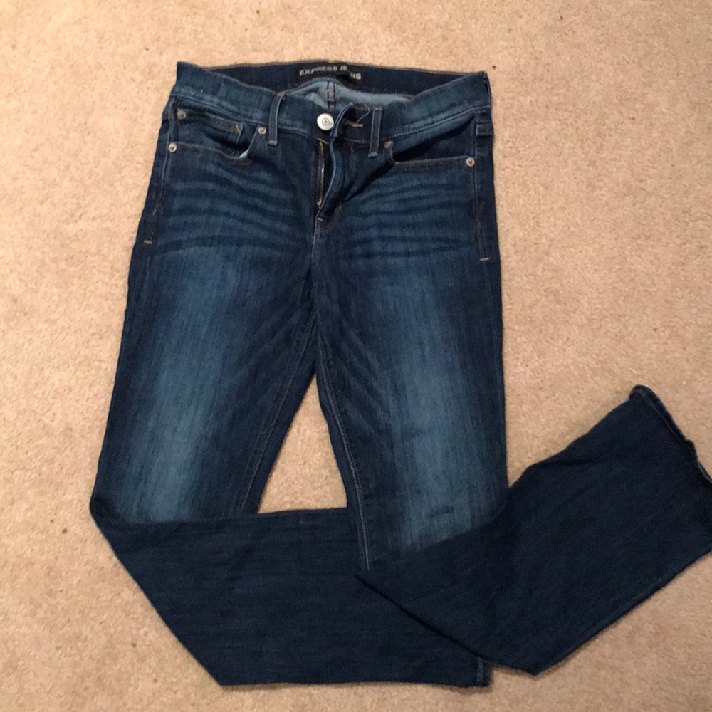 Women’s Express Jeans Barely Boot Mid Rose Size 4s